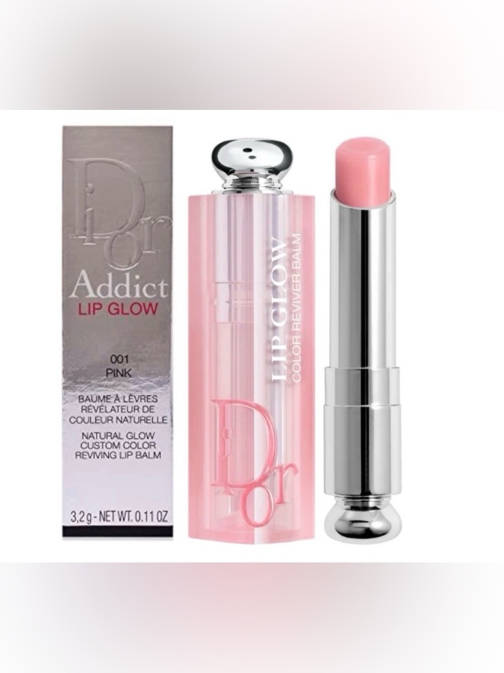 NIB DIOR ADDICT LIP GLOW #001 PINK - Picture 2 of 6